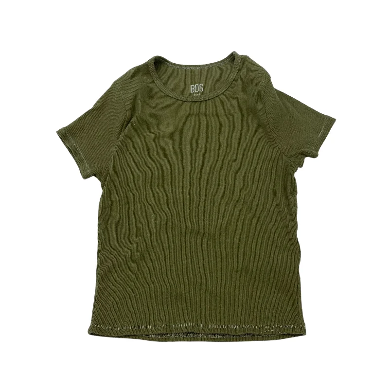 women's tops in solid colorsGREEN TOP SS by BDG Size:M