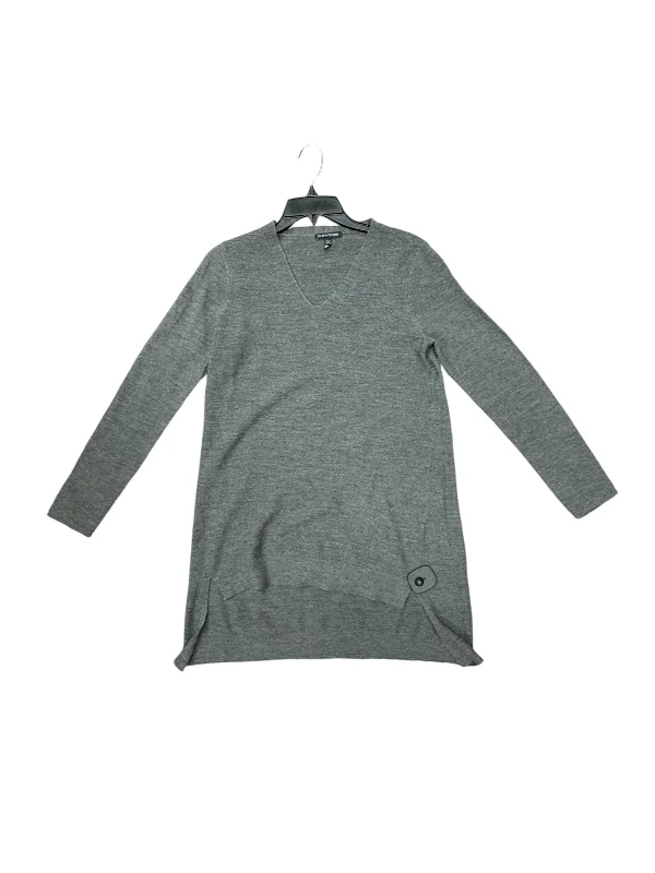 satin women's topsTop Long Sleeve By Eileen Fisher In Grey, Size: Xxs