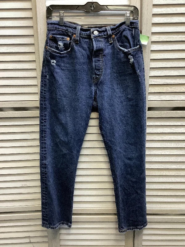 women's denim jeans for apple-shaped bodiesBlue Denim Jeans Skinny Levis, Size 8