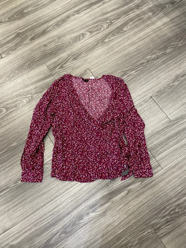 women's tops for maximalist fashion loversTop Long Sleeve By Talbots In Red, Size: Petite L