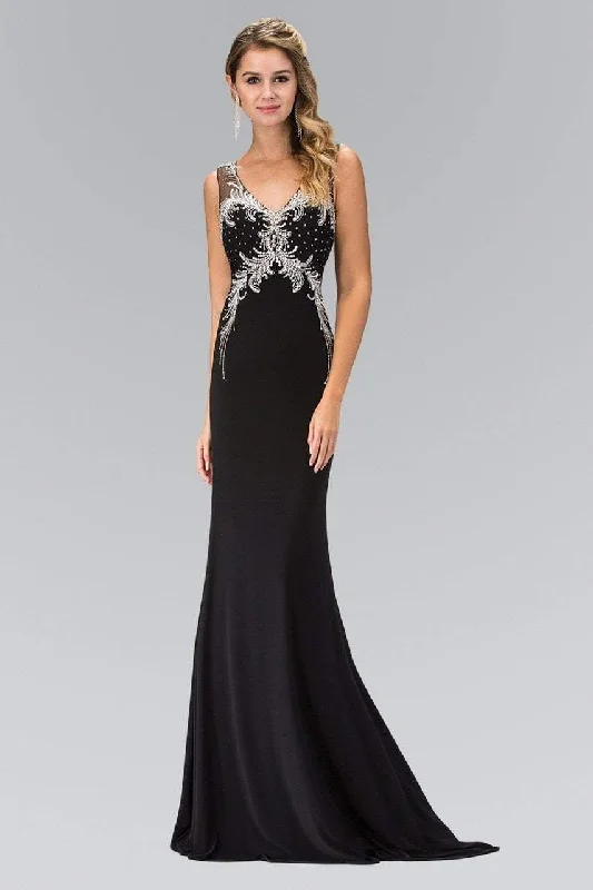 women's fair-trade dressesElizabeth K - GL1358 Embellished Sleeveless Evening Gown