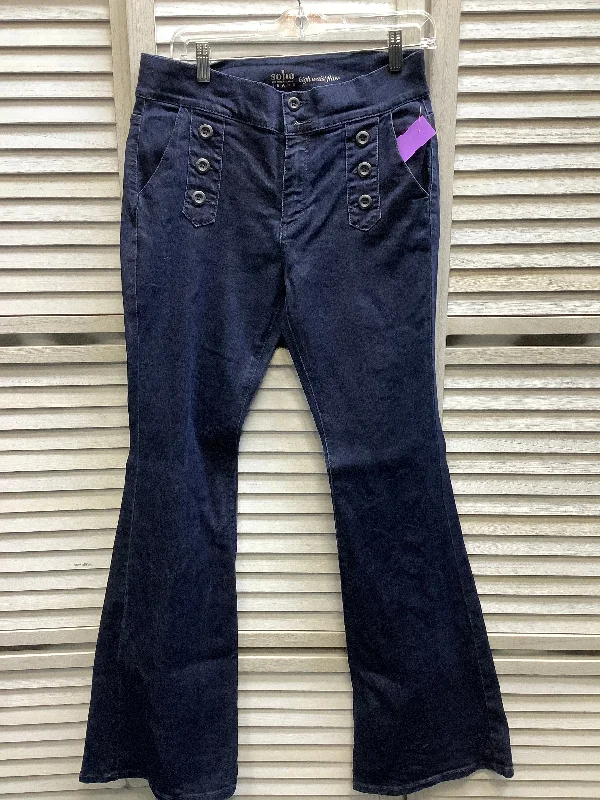 women's denim jeans with elastic waistbandsBlue Denim Jeans Boot Cut Soho Design Group, Size 8