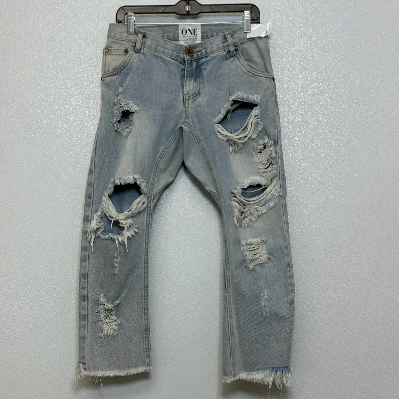 women's denim jeans for a trendy vibeDenim Jeans Cropped Anthropologie, Size 4