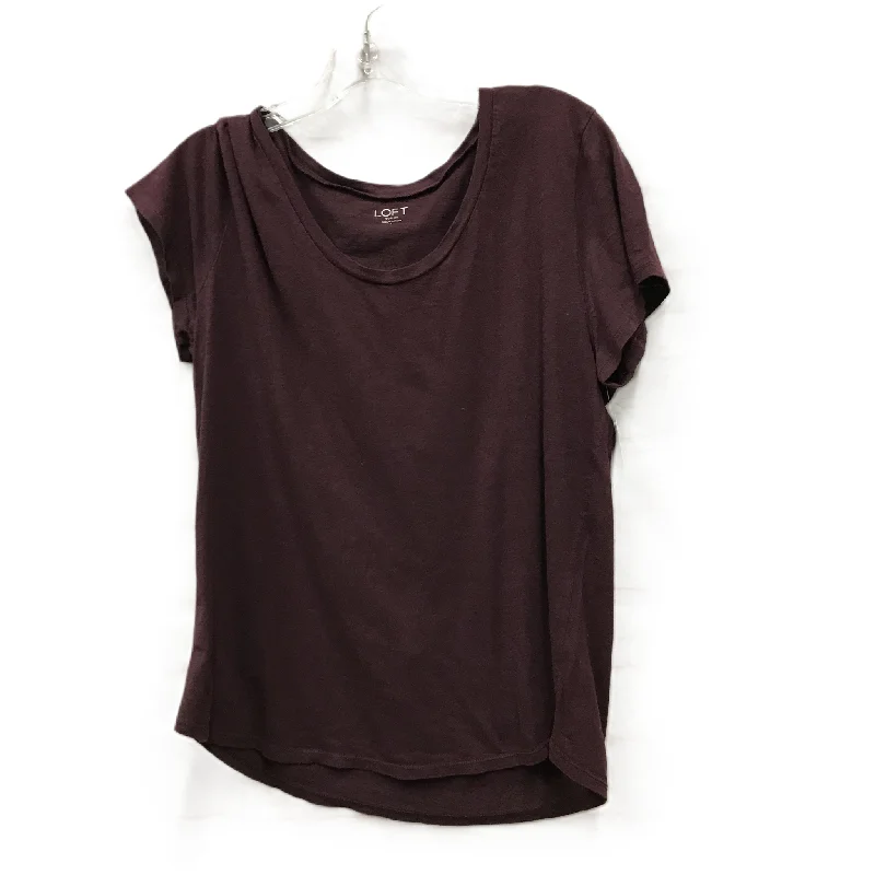 women's tops for fashion-forward individualsPurple Top Short Sleeve By Loft, Size: L