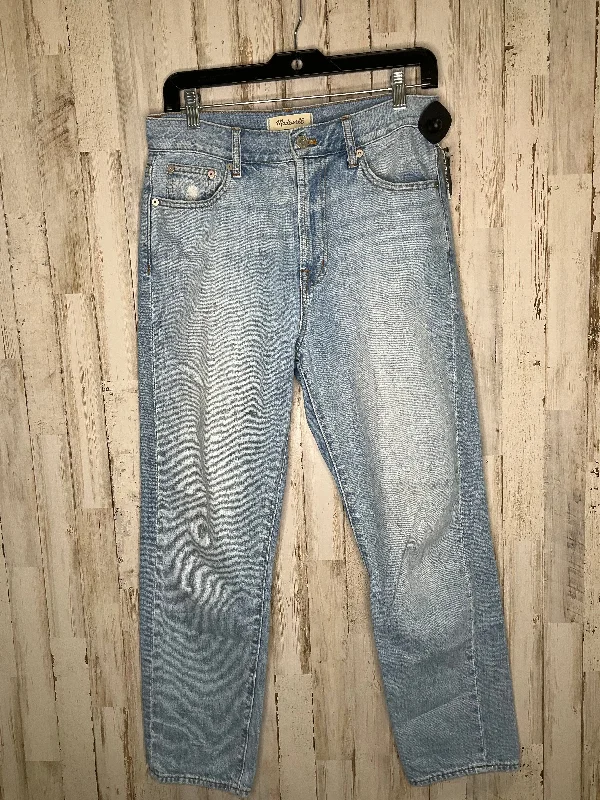 women's denim jeans for workoutsBlue Denim Jeans Straight Madewell, Size 28