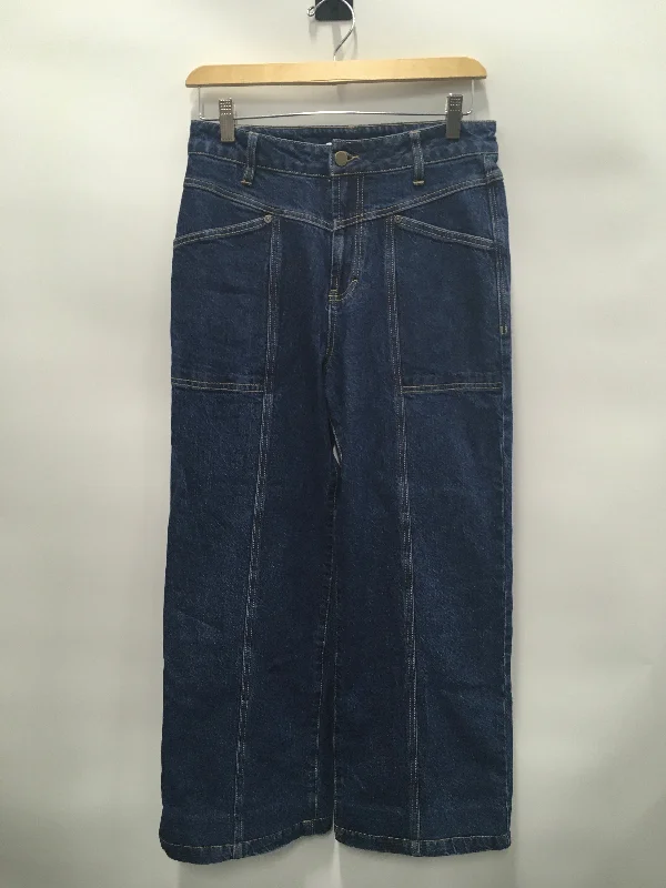 women's stone-washed denim jeansBlue Denim Jeans Flared Habitual, Size 2