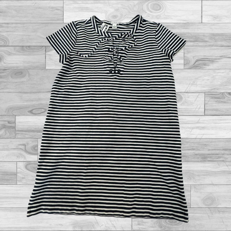 women's tops with sleeveless designsStriped Pattern Tunic Short Sleeve J. Crew, Size M