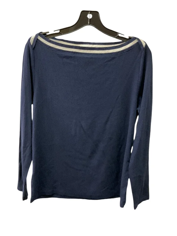 long-sleeved women's topsTop Long Sleeve By Loft In Navy, Size: Xl