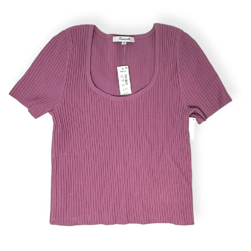 women's tops for those who want to elevate their everyday wear with chic and elegant piecesPink Top Short Sleeve Madewell, Size M