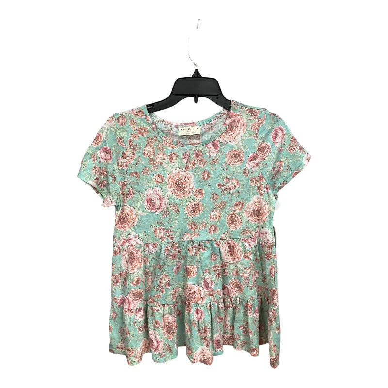 women's tops for those who want to make a fashion statementFloral Print Top Short Sleeve Bobbie Brooks, Size S