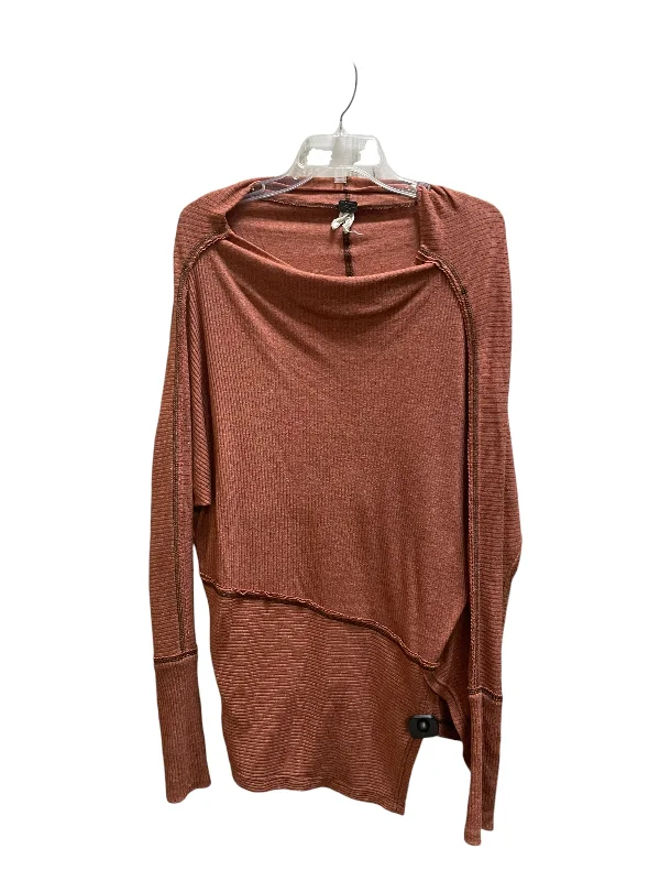 women's tops for bridal showers and baby showersTop Long Sleeve By Free People In Orange, Size: Xs