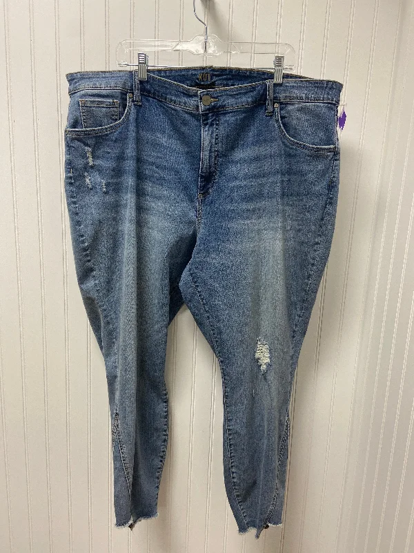 women's faded denim jeansBlue Denim Jeans Skinny Kut, Size 24w