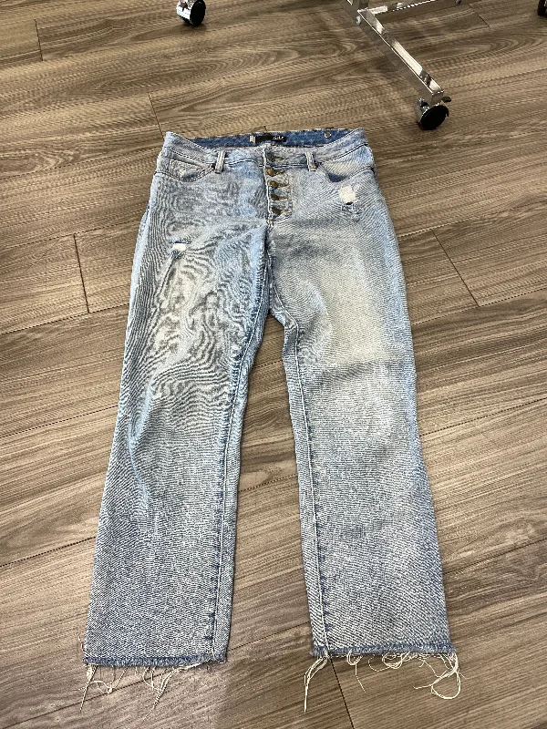 women's denim jeans with sequinsBlue Jeans Boyfriend Kut, Size 4