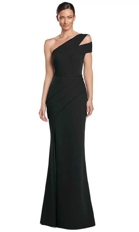 women's trendy dressesAlexander by Daymor 2058F24 -One-Shoulder Asymmetrical Neck Evening Gown