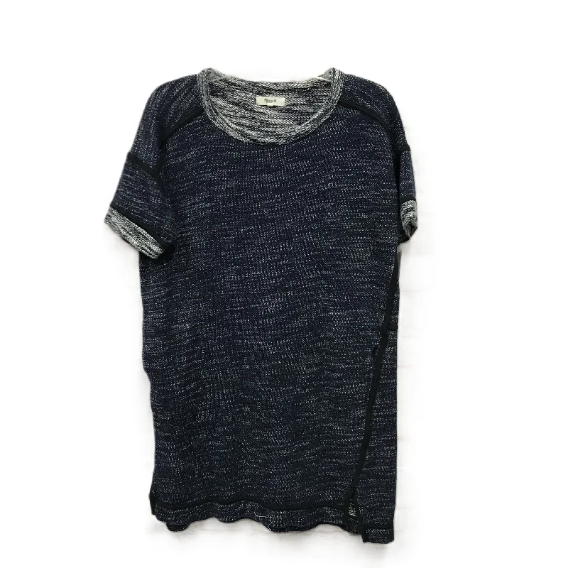 women's stylish topsBlue Top Short Sleeve By Madewell, Size: M