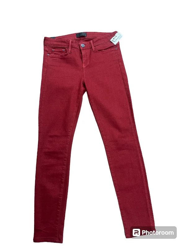 women's ankle-length denim jeansRed Jeans Skinny Vince, Size 8