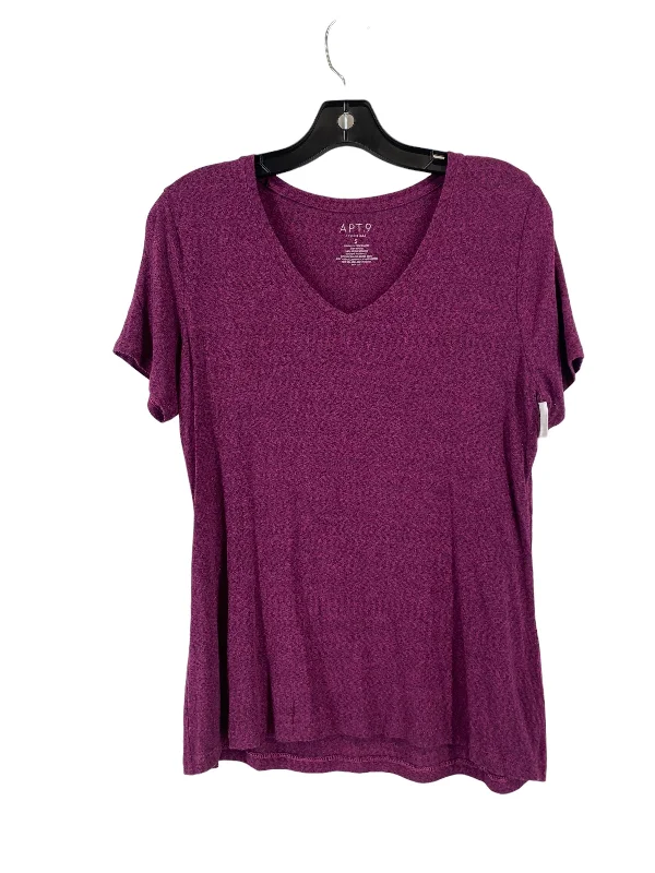 women's tops for those who want to wear versatile pieces that can be dressed up or downPurple Top Short Sleeve Apt 9, Size S