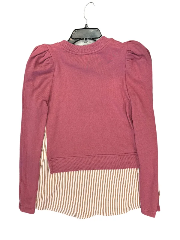 women's tops with bell sleevesTop Long Sleeve By Maeve In Pink, Size: Xxs