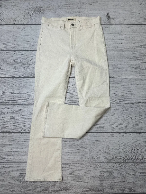 women's denim jeans for apple-shaped bodiesCream Jeans Straight Madewell, Size 2