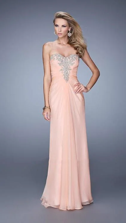 Flowy DressLa Femme 21214SC - Embellished Chiffon Evening Gown