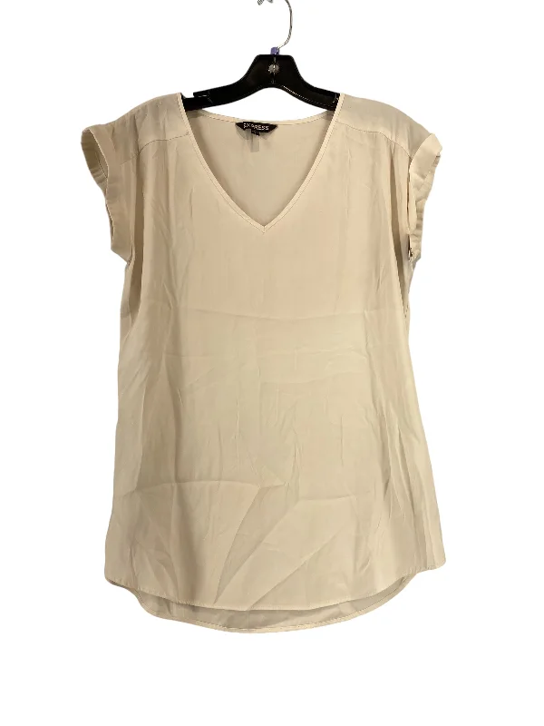 women's tops for those who want to create outfits that are both trendy and timelessWhite Top Short Sleeve Express, Size S