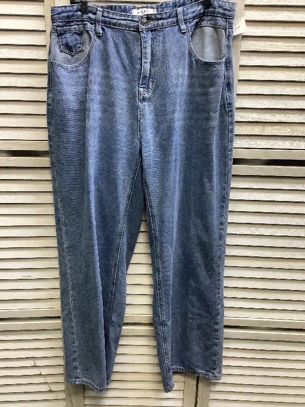 women's distressed denim jeans with holesBlue Denim Jeans Straight Clothes Mentor, Size Xl