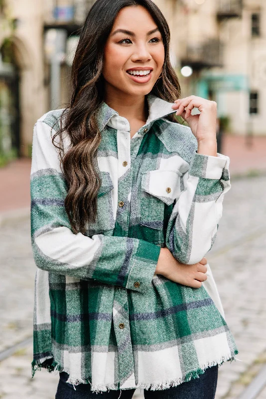 women's tops for those who want to create outfits that reflect their personal style and sense of fashionMake Your Own Choices Green Plaid Top