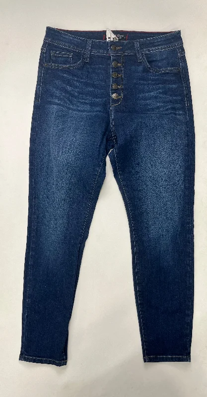 women's denim jeans with frayed edgesDenim Jeans Straight Fran Denim, Size 10