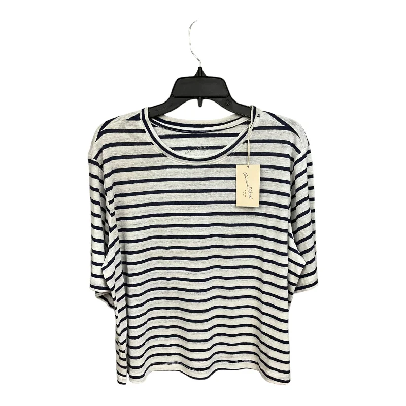 women's tops for those who value both quality and affordabilityStriped Pattern Top Short Sleeve Universal Thread, Size Xxl