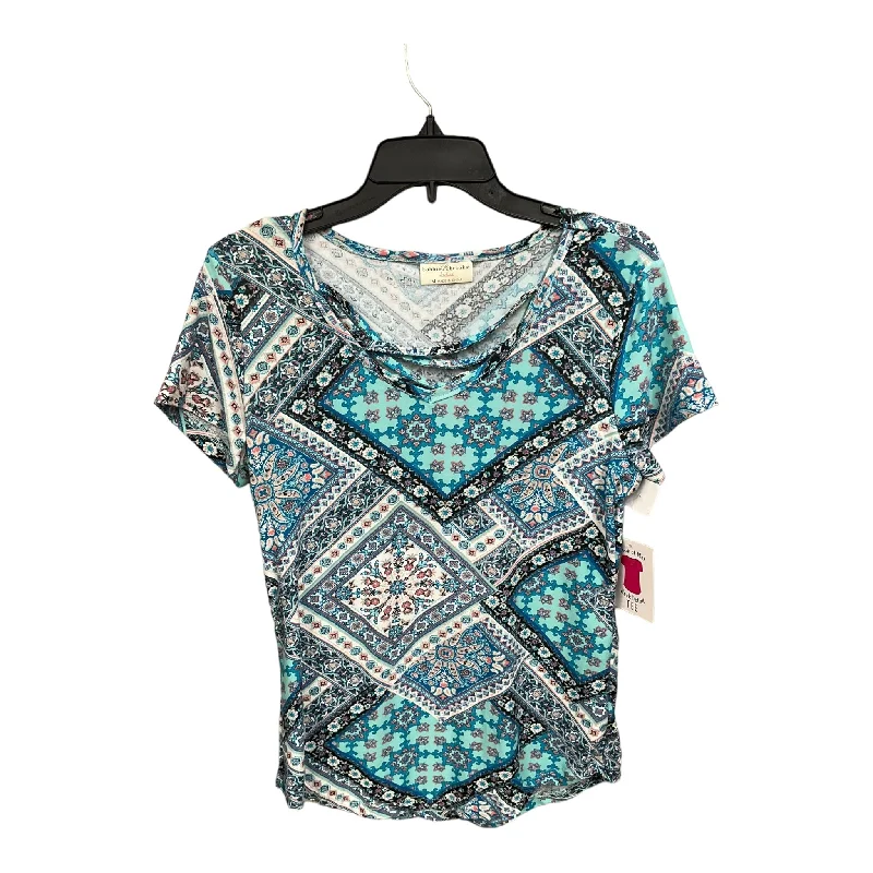 women's tops for those who prefer classic over trendy stylesMulti-colored Top Short Sleeve Bobbie Brooks, Size M