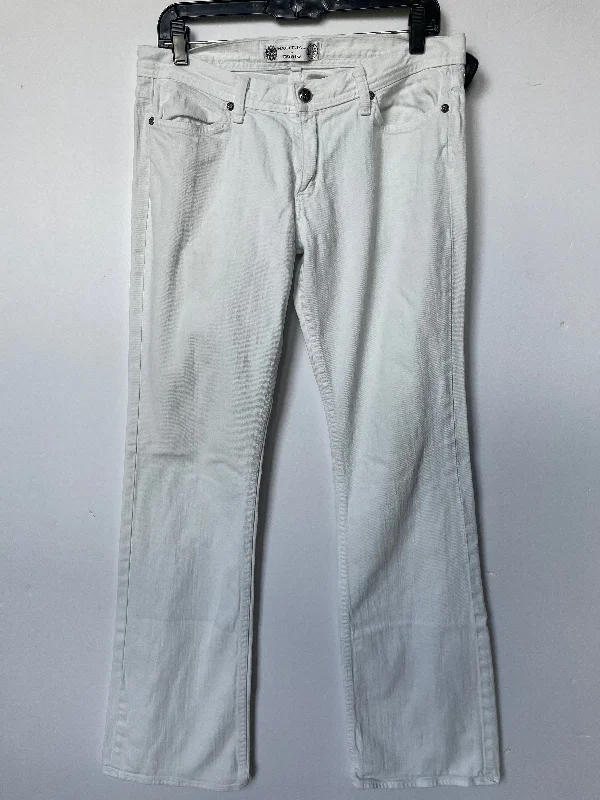 women's denim jeans with stretch fabricWhite Jeans Boot Cut Habitual, Size 12