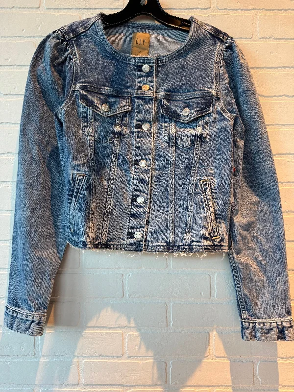 women's coats for travelJacket Denim By Gap In Blue Denim, Size: S