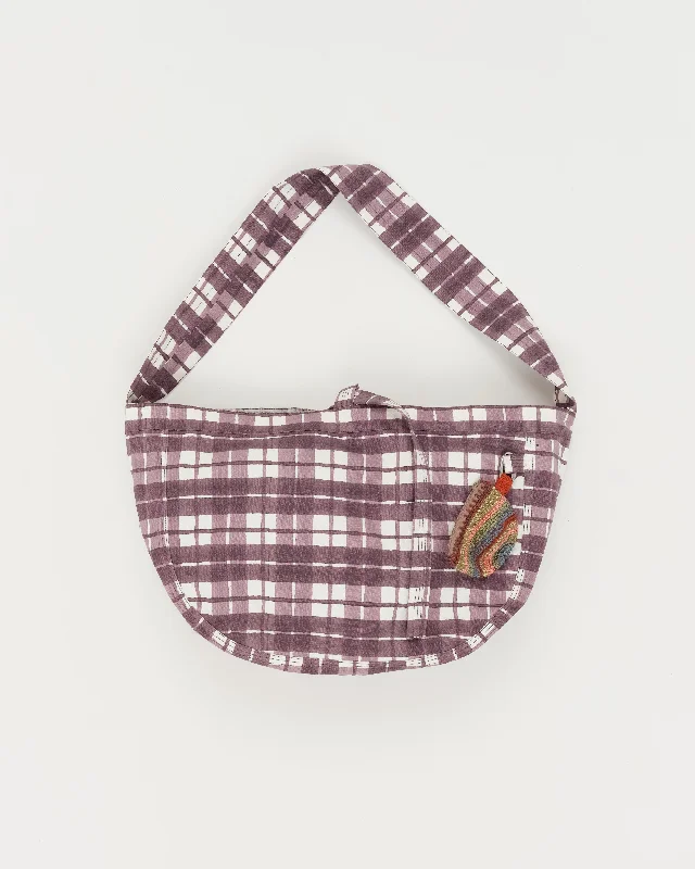 women's flared shortsBig Shop Tote - Purple Check