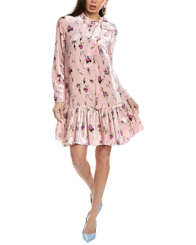 Embellished DressRED Valentino Silk-Blend Mini Dress