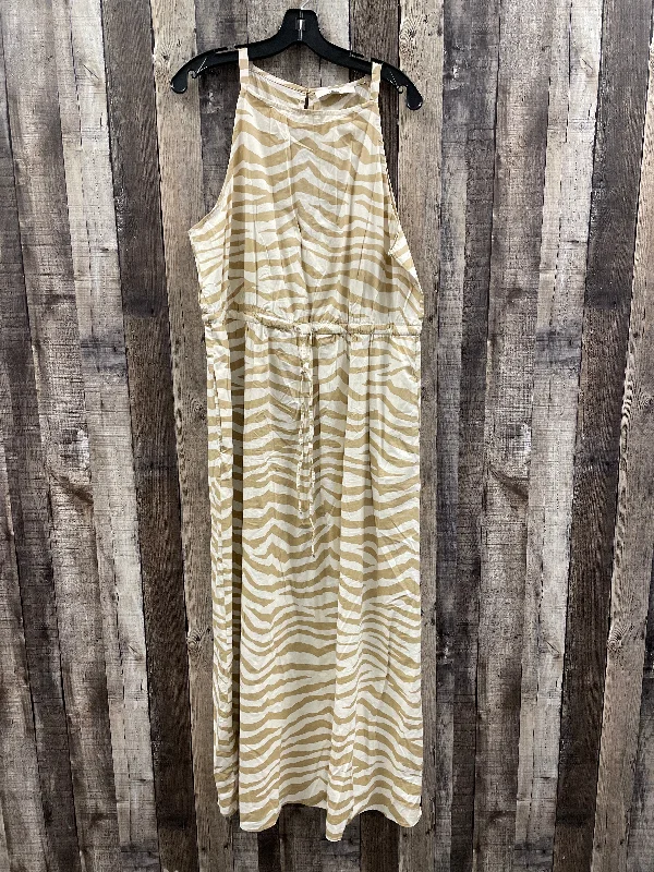 women's formal dressesDress Casual Maxi By Loft In Zebra Print, Size: Xl