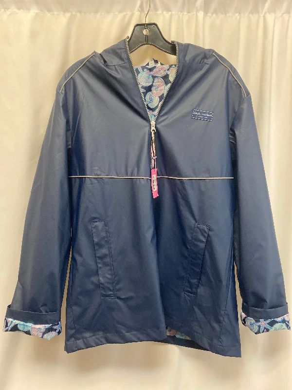 women's coats for layeringJacket Windbreaker By Simply Southern In Blue, Size: L