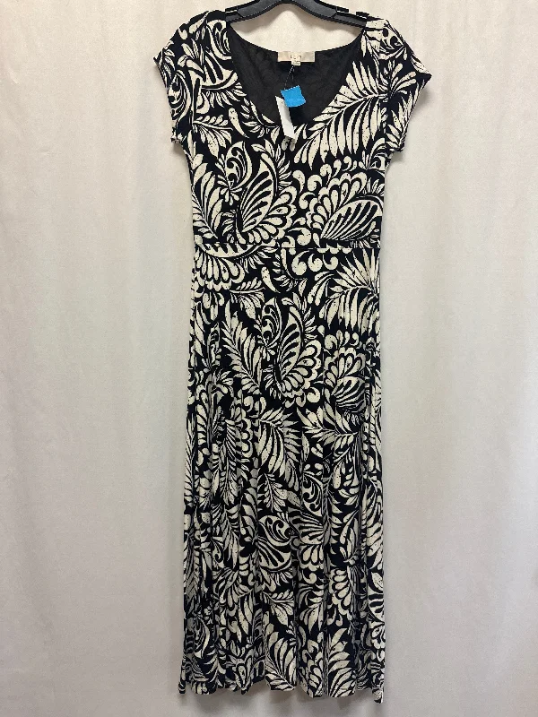 Shift DressDress Casual Maxi By Loft In Black & White, Size: S