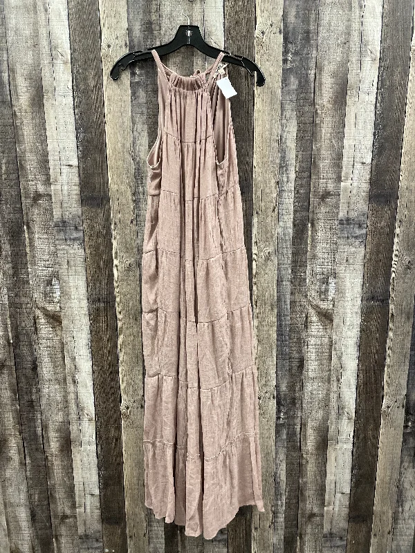 Ruffle DressDress Casual Maxi By Listicle In Tan, Size: S