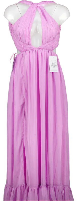 Glamour DressAlamour Purple Gwen Maxi Dress UK 8