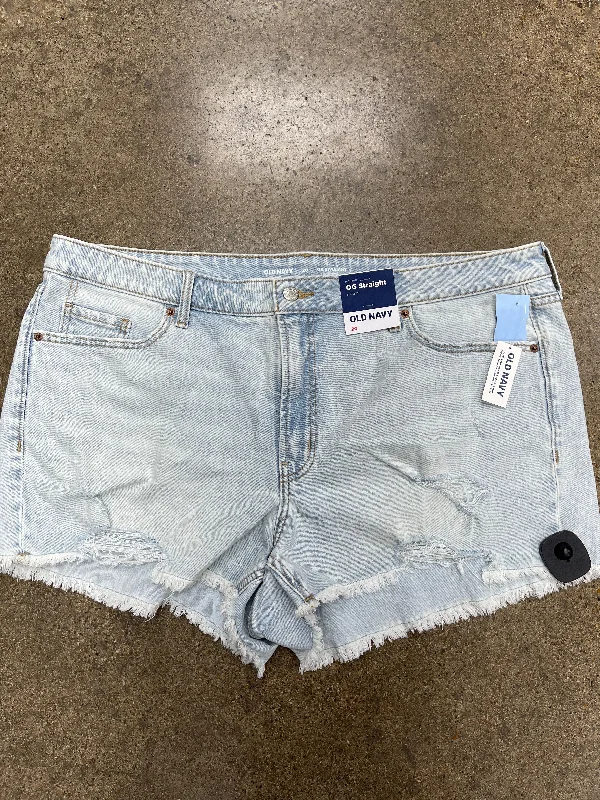 women's above-the-knee shortsShorts By Old Navy In Blue Denim, Size:20