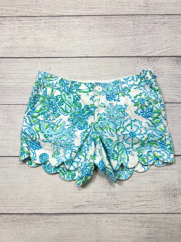 women's polyester shortsShorts Designer By Lilly Pulitzer In Floral Print, Size: 4