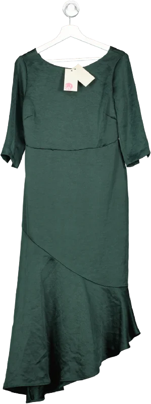 women's cocktail dressesBODEN Rebecca Satin Maxi Dress, Chatsworth Green BNWT UK 8