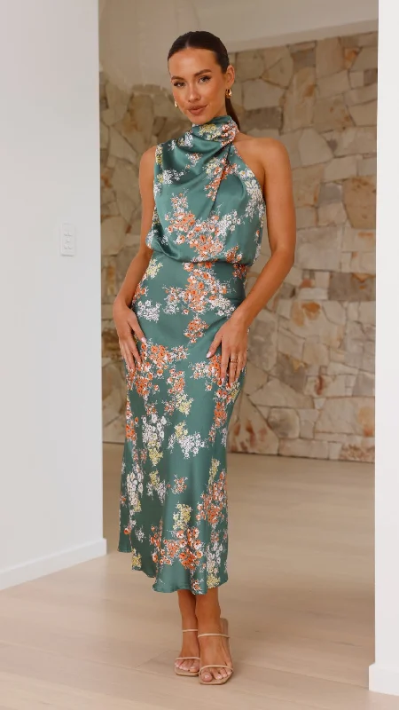 Wedding DressEsther Maxi Dress - Green Floral