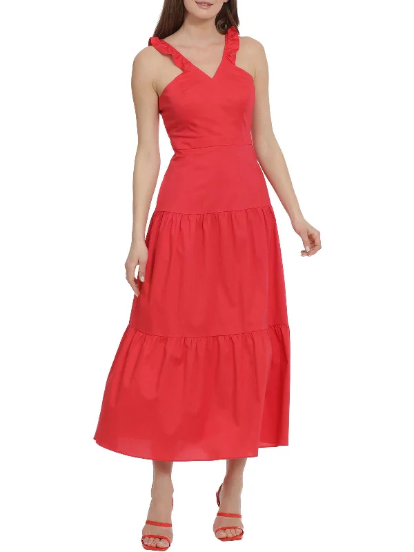 women's chiffon dressesWomens Tiered Long Maxi Dress