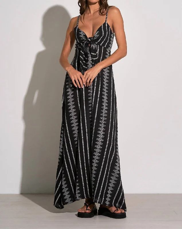 women's affordable dressesForever And Always Maxi Dress In Black/white