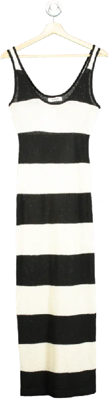 women's midi dresses4th + Reckless Black and White Striped Maxi Dress UK 6