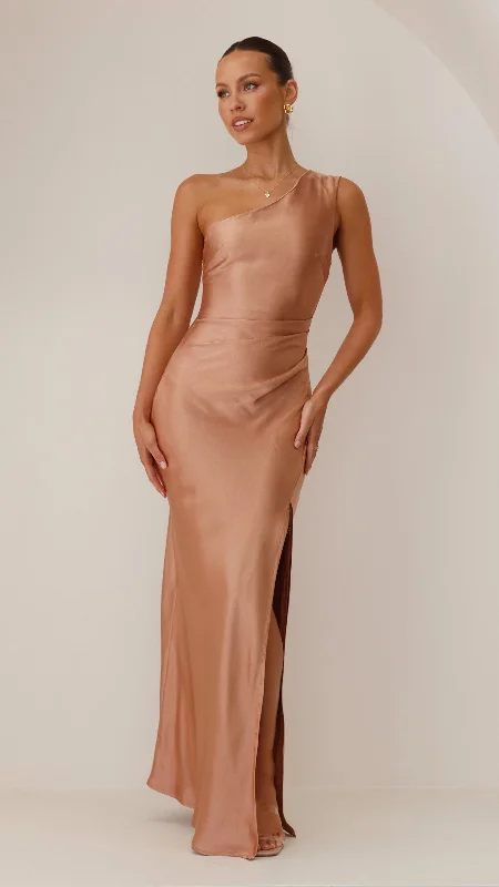 Zipper DressVictoria Maxi Dress - Clay