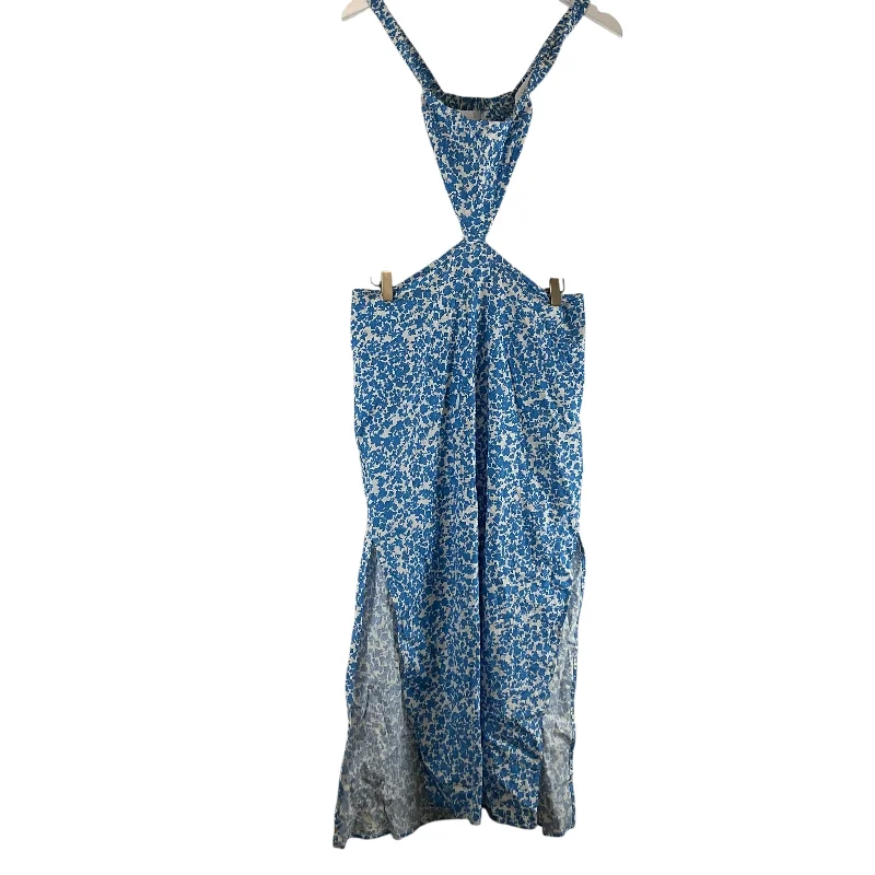 Cheetah Print DressDress Casual Maxi By Zara In Blue, Size: M