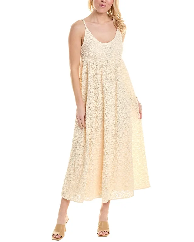 Spaghetti Strap DressRebecca Taylor Lace Tank Maxi Dress