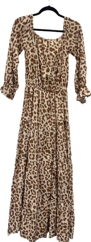 A-Line DressMinni Leopard Print Maxi Dress S